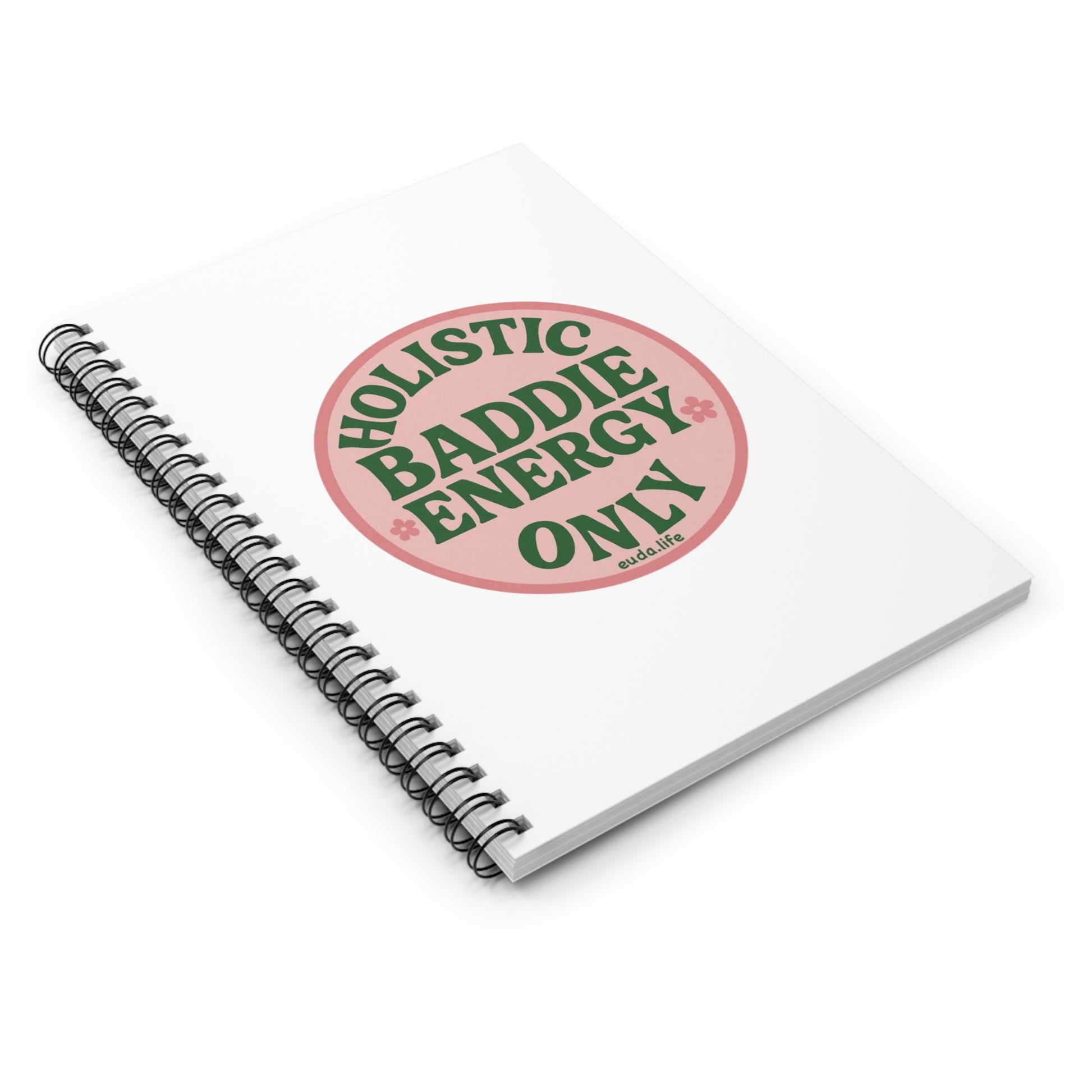 Holistic Baddie Energy Spiral Notebook | Journaling, Planning, Self-Care, Gift for Her, Inspirational Writing