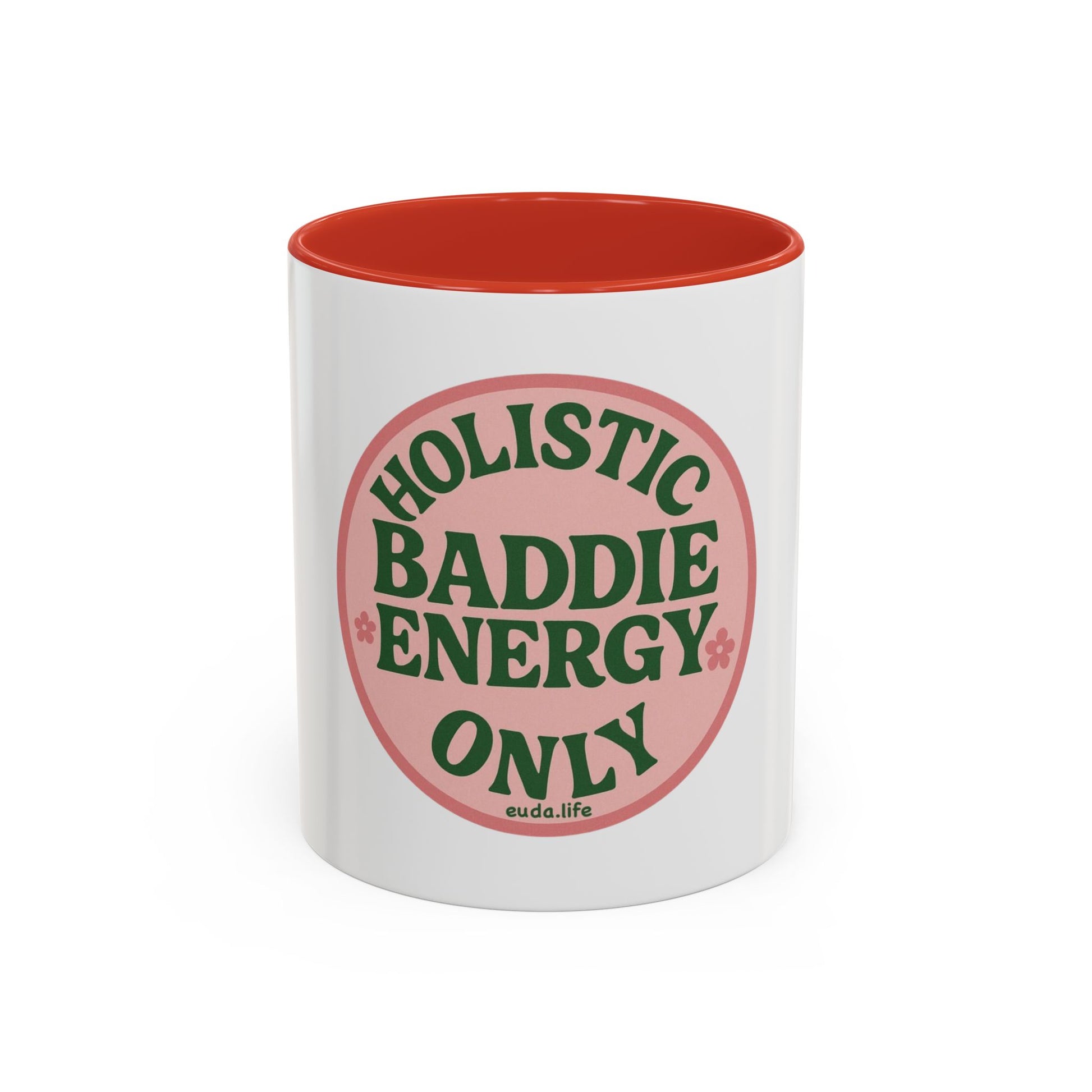 Holistic Baddie Energy Coffee Mug | Inspirational Gift | Self-Care | Yoga Lover | Home Office Decor | Unique Coffee Cup