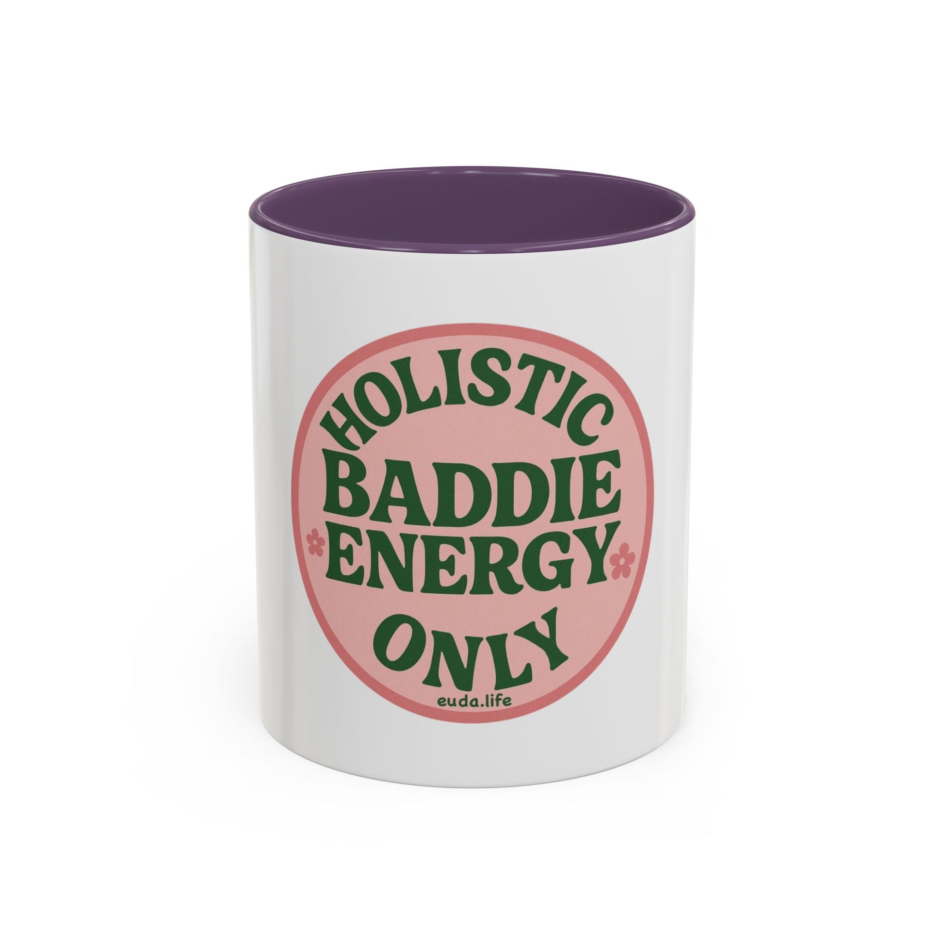 Holistic Baddie Energy Coffee Mug | Inspirational Gift | Self-Care | Yoga Lover | Home Office Decor | Unique Coffee Cup
