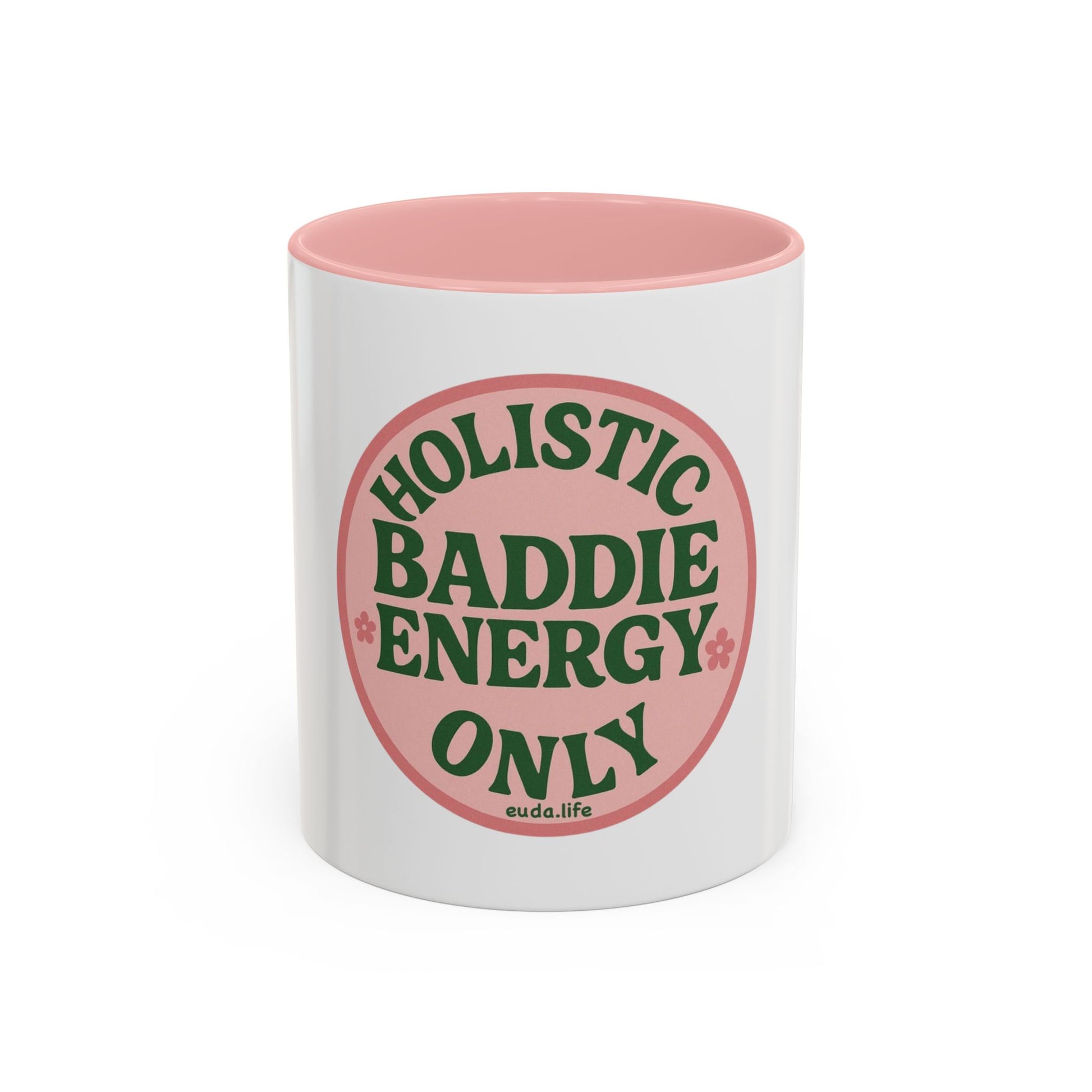 Holistic Baddie Energy Coffee Mug | Inspirational Gift | Self-Care | Yoga Lover | Home Office Decor | Unique Coffee Cup